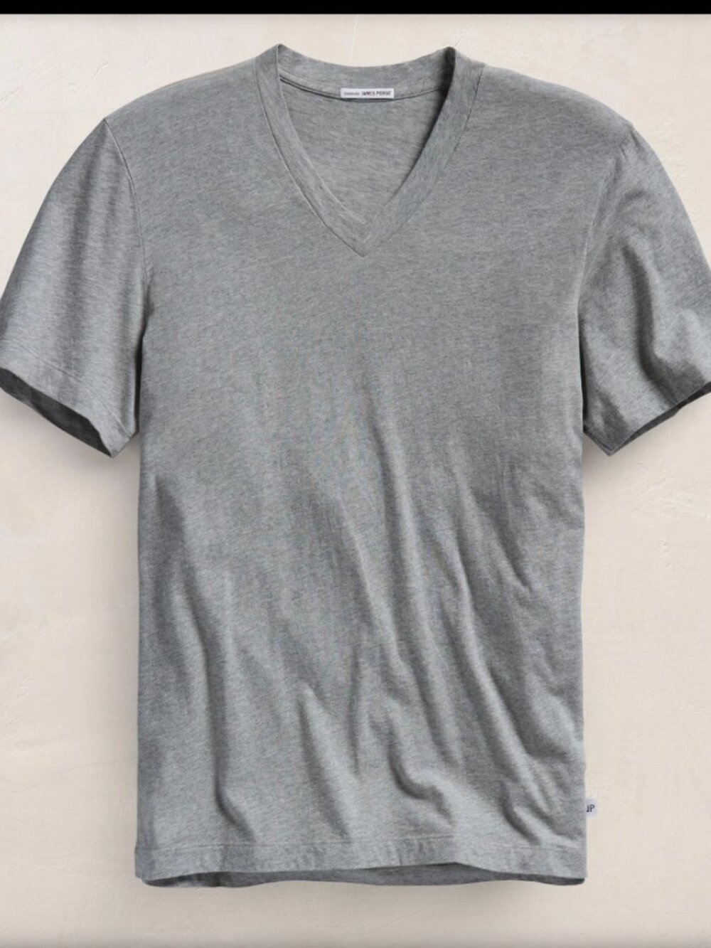 JAMES PERSE  Short Sleeve V-Neck T-Shirt in Slate Gray - 1
